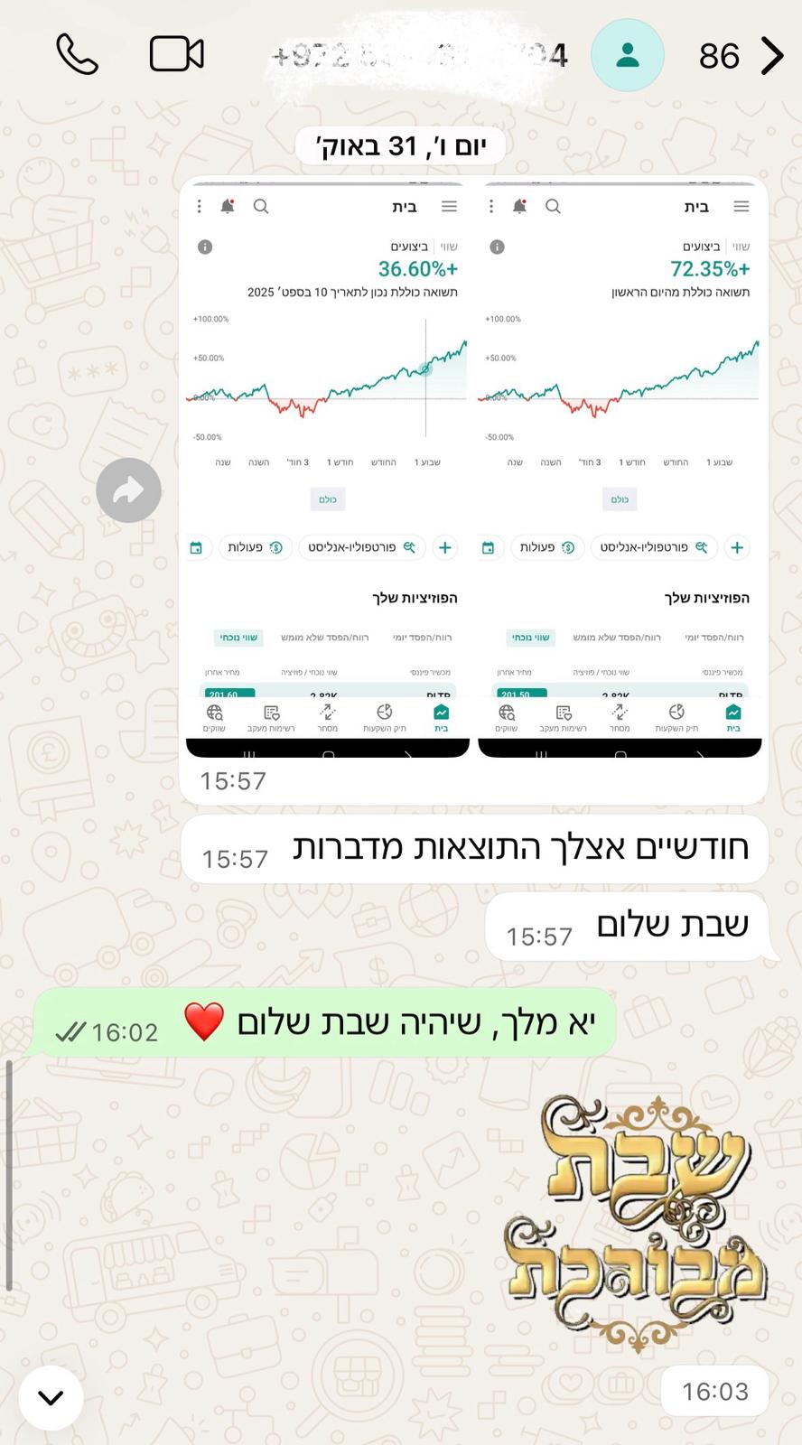 אורי, משקיע בשוק ההון 3 שנים